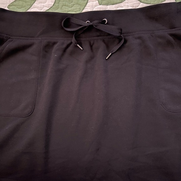 NWT Ideology Mini Athletic Skirt Black Drawstring Sz XL - Picture 9 of 10